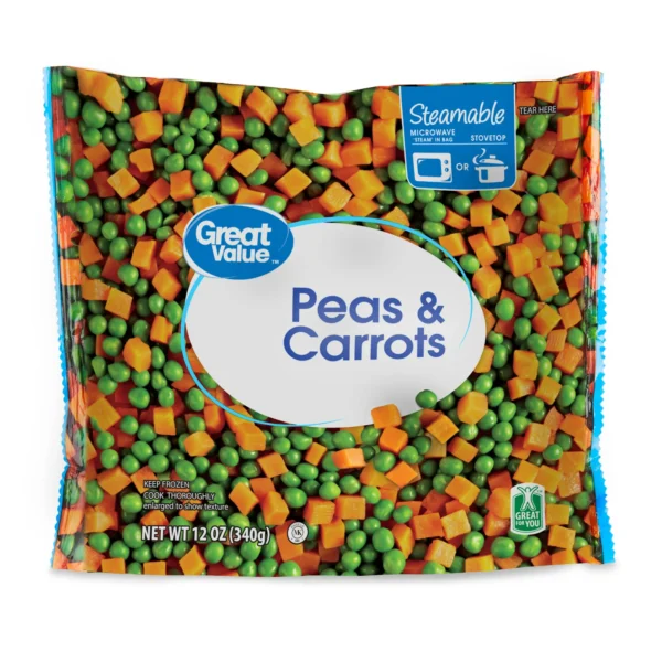 peas carrots